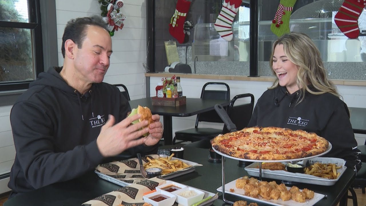 Dine in the 419 host Tony Geftos with a spread of food at The Keg