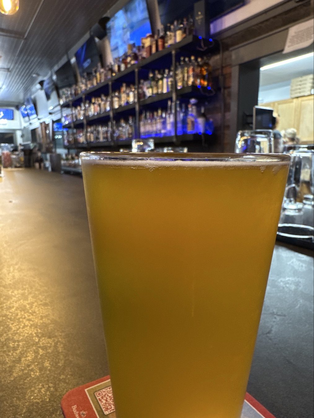 Inside the bar at The Keg